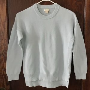JCREW light blue sweater. Super soft! Size S